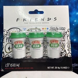 Friends T.V. Show ~ Central Perk Coffee Cup Lip Balm Trio ~ BNIP